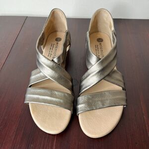 Eric Michael Womens Netty Sandal Metallic Jute Sz 40 (9-9.5)